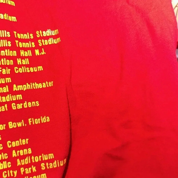 Beatles American Tour 1964 Red Shirt Vintage MED Short Sleeve - Picture 5 of 7